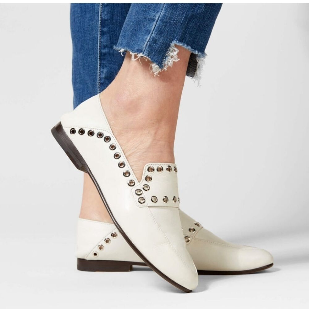 Ariat Two24 Aspen White Crush Back Loafer Convertible Mule Women's 6.5